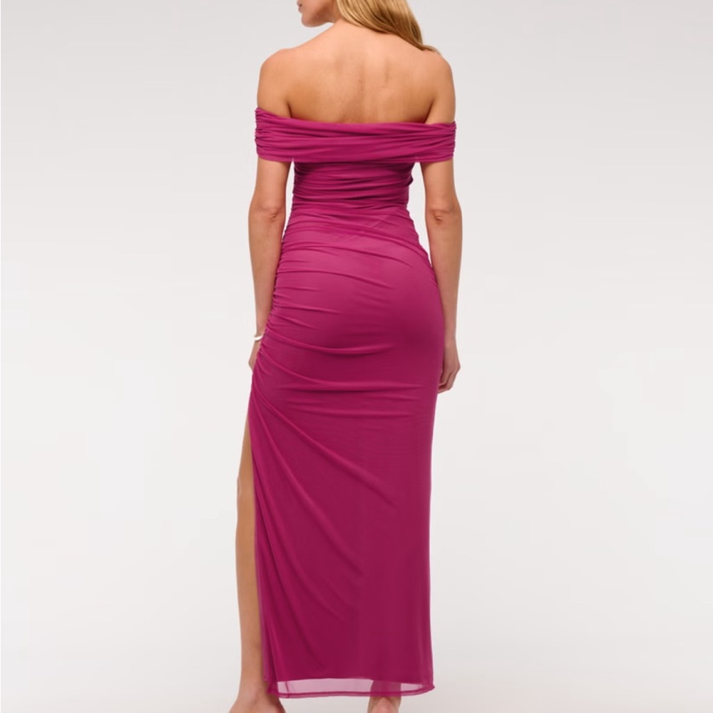 Abercrombie & Fitch Strapless Magenta Dress - Picture 4 of 7